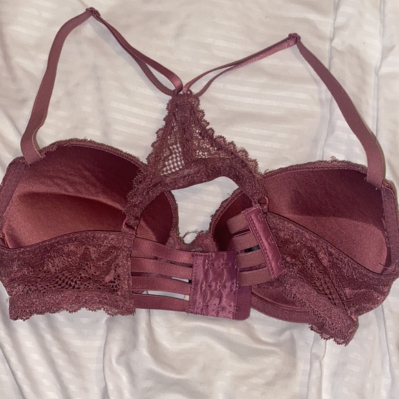 Size 34B XOXO Racerback Lace Push Up Bra - Picture 2 of 3